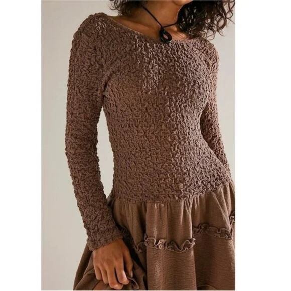 NEW Free People What A Time Mini Dress Size Medium - Picture 3 of 11